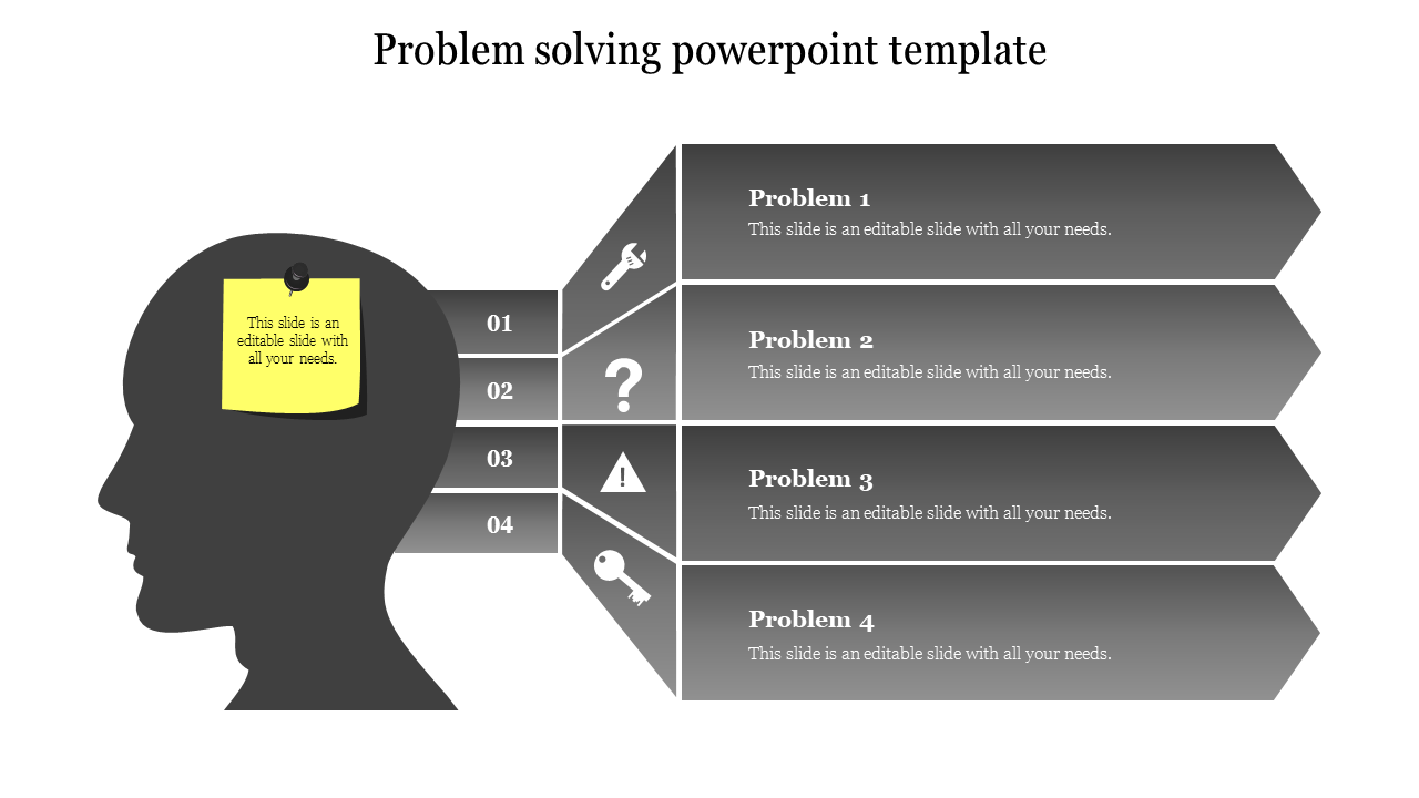 problem solving powerpoint template-Gray